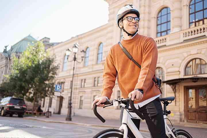 Studerende på cykel